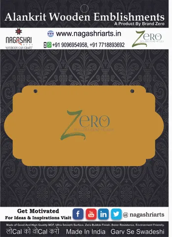 Brand Zero MDF Designer Name Plate BZDNP006