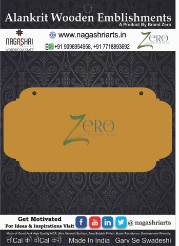 Brand Zero MDF Designer Name Plate BZDNP012