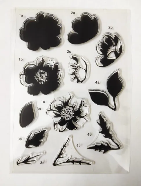 Clear Stamps Imported - Layered Flower Design 2 10cm * 15cm