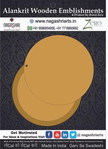 Brand Zero MDF Circle Sharp Shagun Envelope - 4.5 Inches By 4.5 Inches