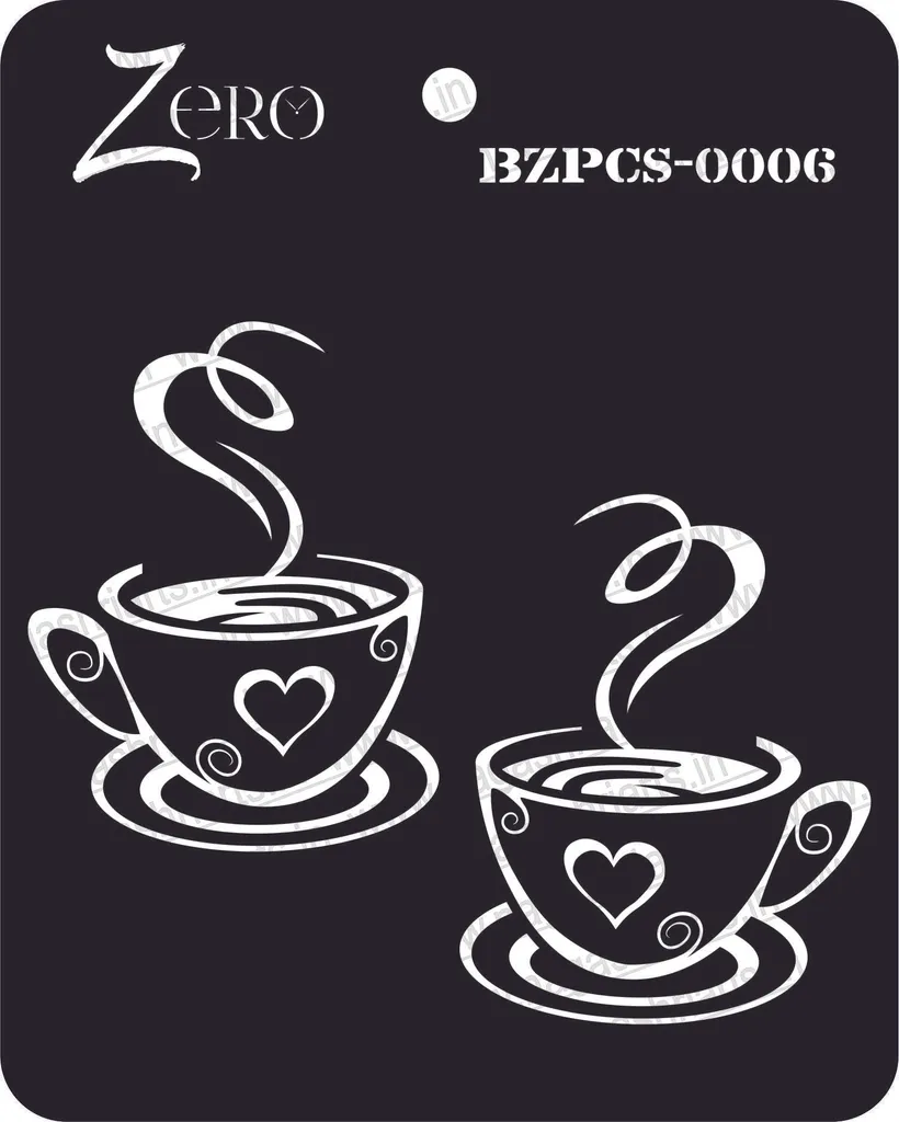 Brand Zero Pratibimb Craft Stencil - Code: BZPCS-0006 - Select Your Preferred Size