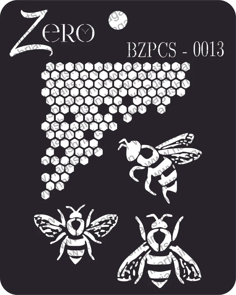 Brand Zero Pratibimb Craft Stencil - Code: BZPCS-0013 - Select Your Preferred Size