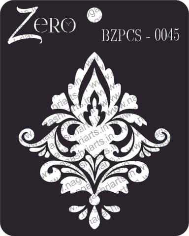 Brand Zero Pratibimb Craft Stencil - Code: BZPCS-0045 - Damask Design 4 Stencil