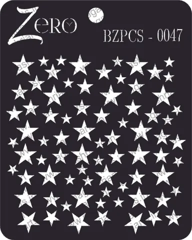 Brand Zero Pratibimb Craft Stencil - Code: BZPCS-0047 - Stars Background Stencil