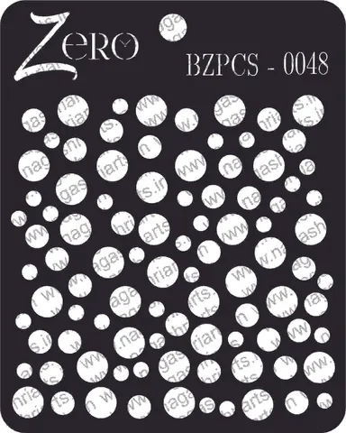 Brand Zero Pratibimb Craft Stencil - Code: BZPCS-0048 - Polka Dots Background Stencil