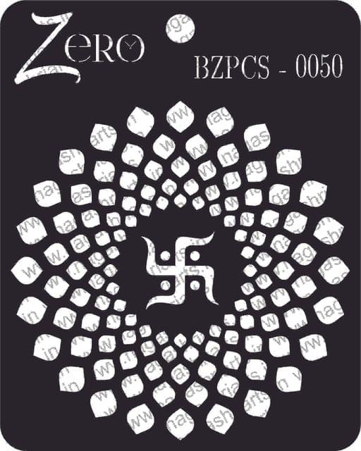 Brand Zero Pratibimb Craft Stencil - Code: BZPCS-0050 - Swastik Background Stencil