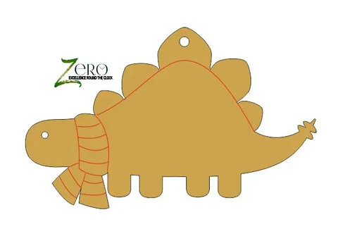 Brand Zero Pre Marked MDF Base - Setgosauras Design 1 - Select Your Preference Of Size & Thickness