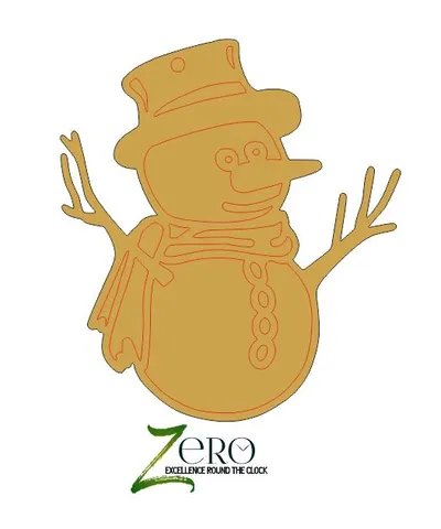 Brand Zero Pre Marked MDF Base - Snowman Design 2 - Select Your Preference Of Size & Thickness
