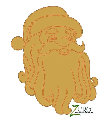 Brand Zero Pre Marked MDF Base - Santa Claus Design 3 - Select Your Preference Of Size & Thickness