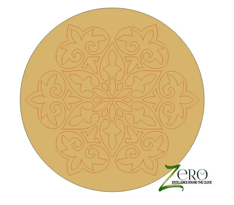 Brand Zero Pre Marked MDF Base - Mandala Design 1 - Select Your Preference Of Size & Thickness