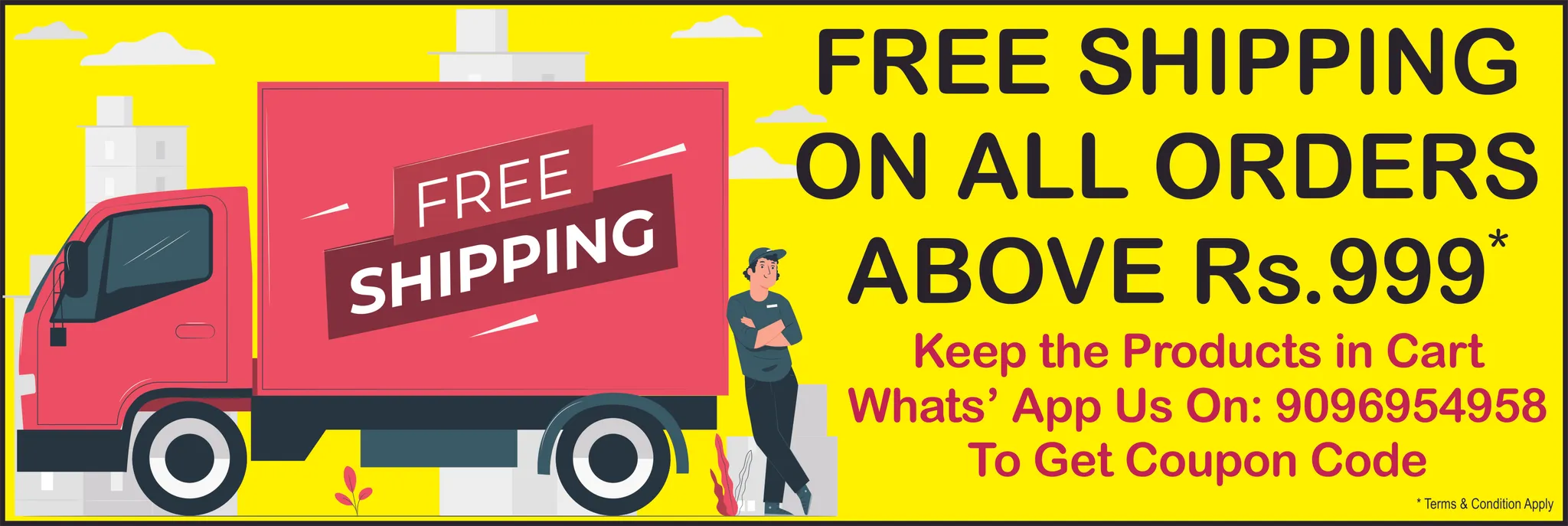 Free Shipping on Rs.999