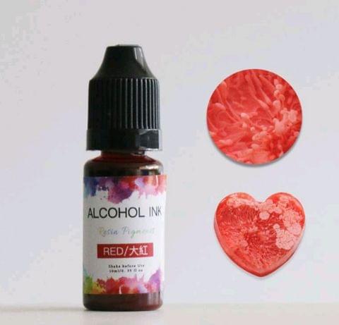 Alcohol Ink - Red Color - 10 ml Resin Pigment
