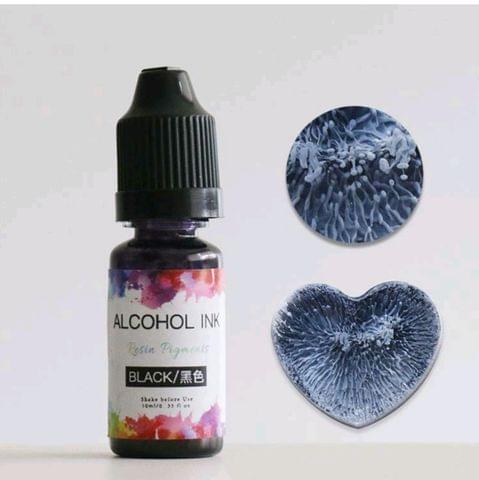 Alcohol Ink - Black Color - 10 ml Resin Pigment