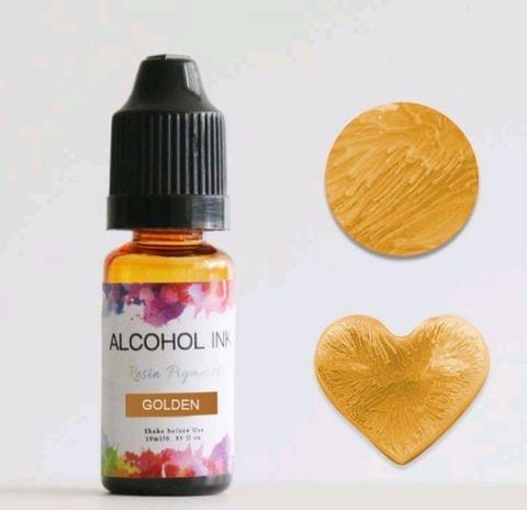 Alcohol Ink - Golden Color - 10 ml Resin Pigment
