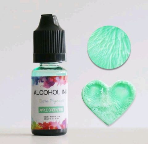 Alcohol Ink - Apple Green Color - 10 ml Resin Pigment