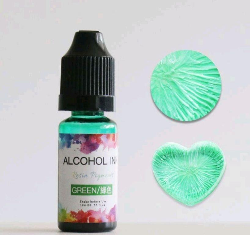 Alcohol Ink - Green Color - 10 ml Resin Pigment