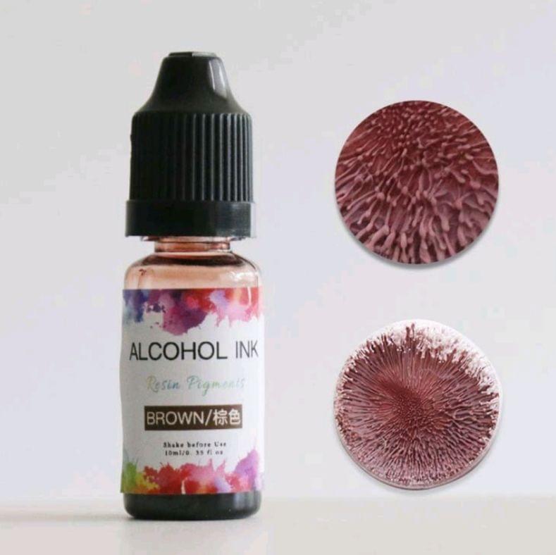 Alcohol Ink - Brown Color - 10 ml Resin Pigment