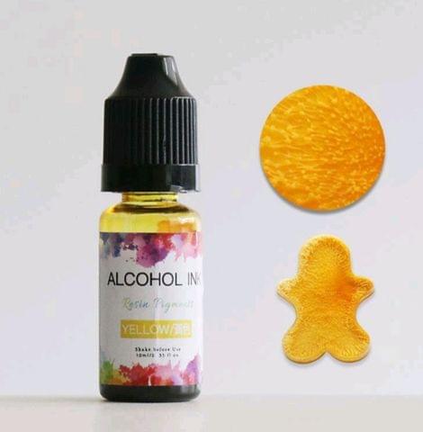 Alcohol Ink - Yellow Color - 10 ml Resin Pigment