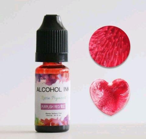 Alcohol Ink - Purplish Red Color - 10 ml Resin Pigment