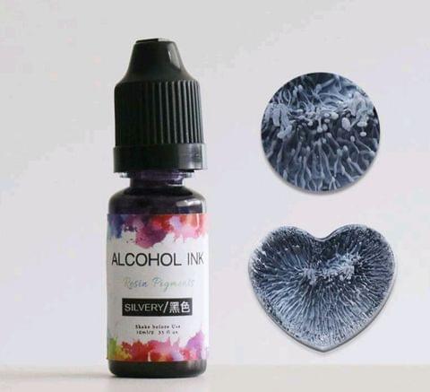 Alcohol Ink - Silvery Color - 10 ml Resin Pigment