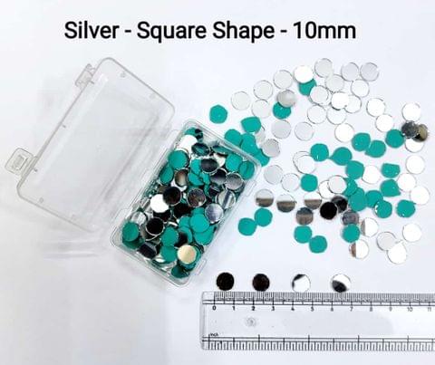 Silver Mirror Cutouts for Lippan Art - Circle Shape - 10mm - Select Your Quantity