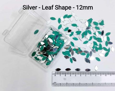 Silver Mirror Cutouts for Lippan Art - Leaf / Eye Shape - 12mm - Select Your Quantity