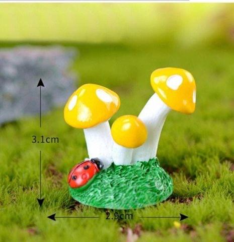 Miniature Mushroom Design -  1480003 - 2 pcs