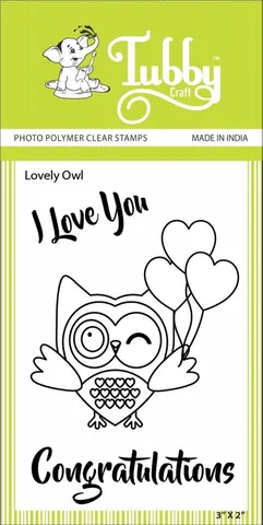 Tubby Clear Stamps - Lovely Owl