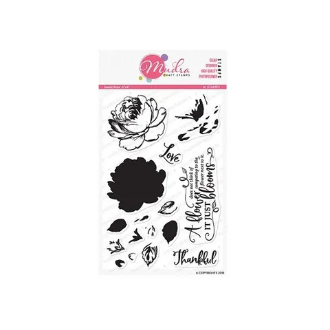Mudra Craft Stamps - Sweet Rose
