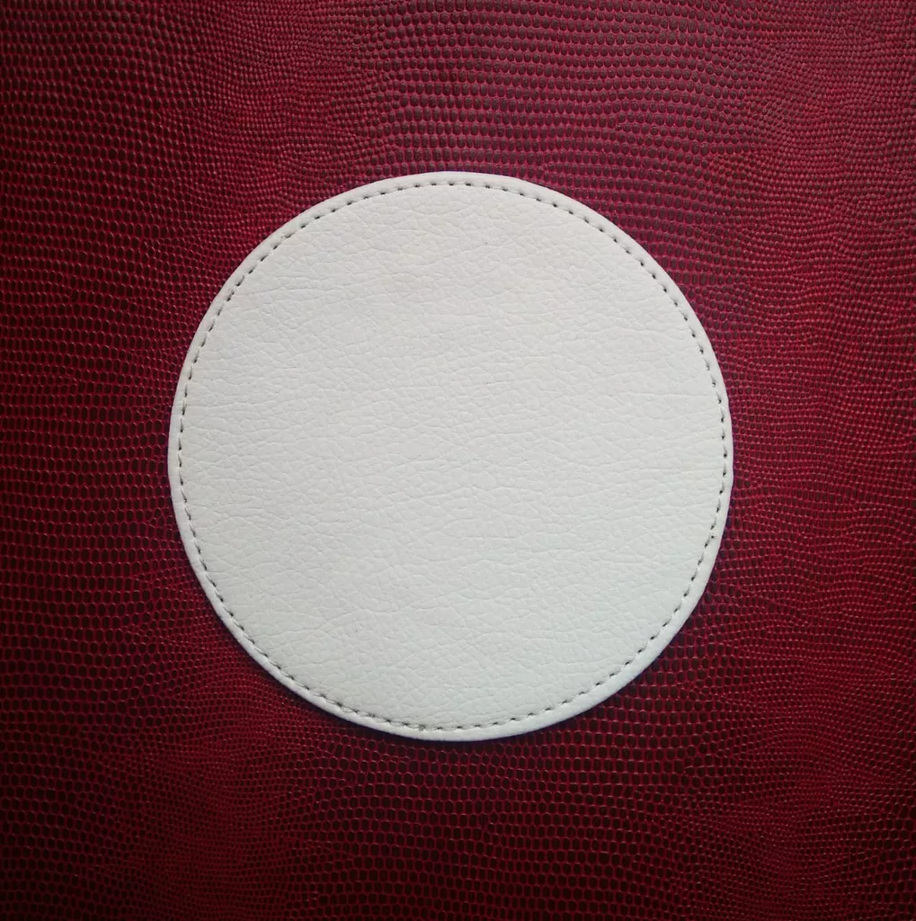 Circle Coaster - Faux Leather