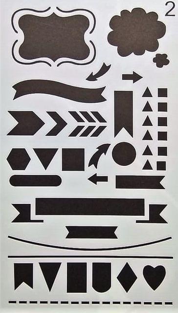 Stencil - 4"*7" Design 2