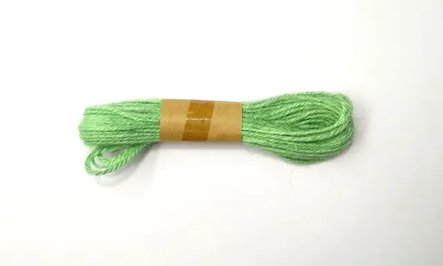 Jute Twine String 10 Meter Roll - English Green Color 3 Ply - 2mm Diameter