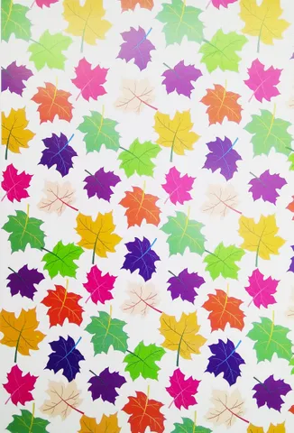A4 Pattern Paper For Paper Crafts - Maple leaves  ,Pack of 10