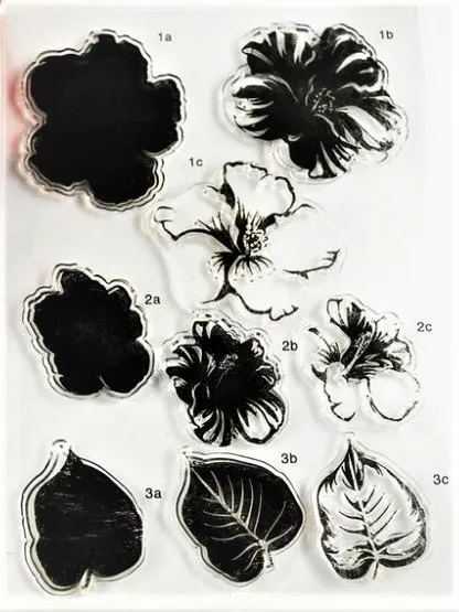 Clear Stamps Imported - Layered Flower Design 4 10cm * 15cm