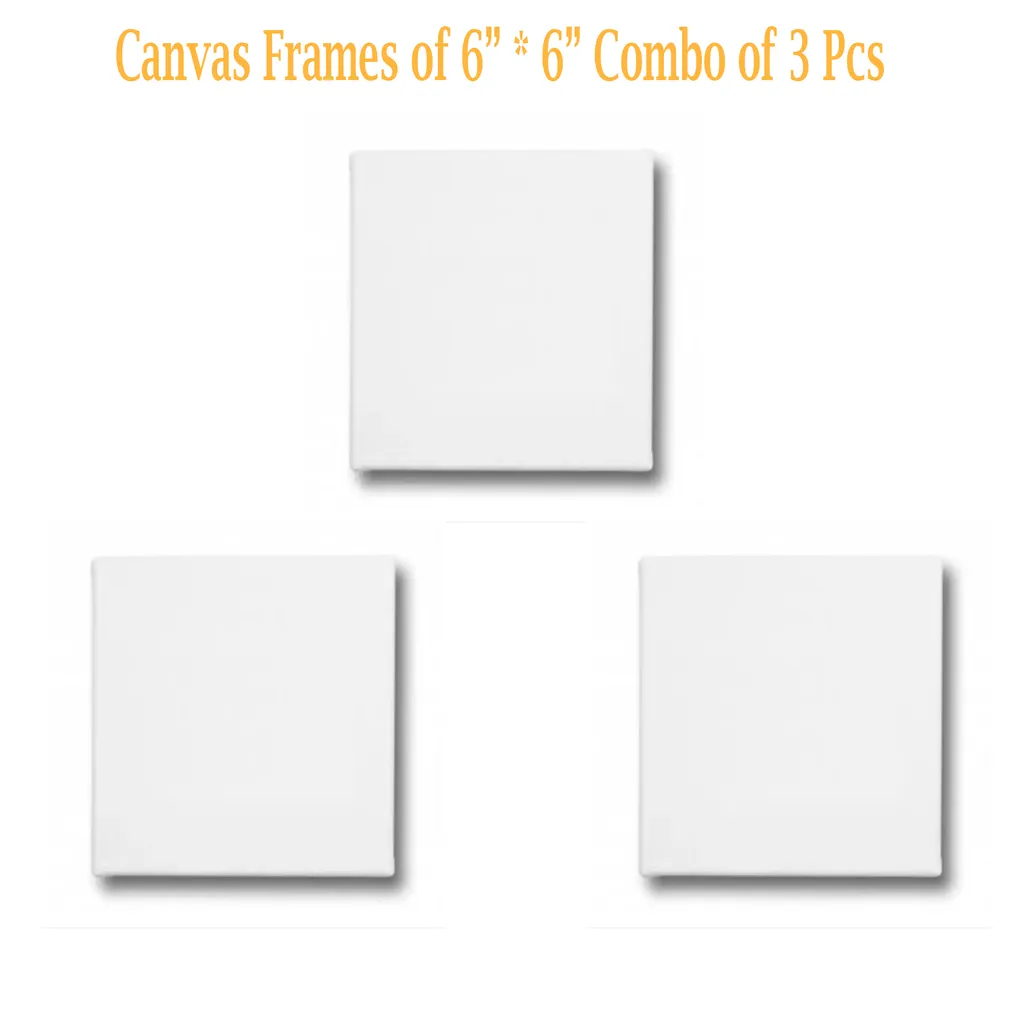 Canvas Frame 6" *6" Combo of 3 Pieces