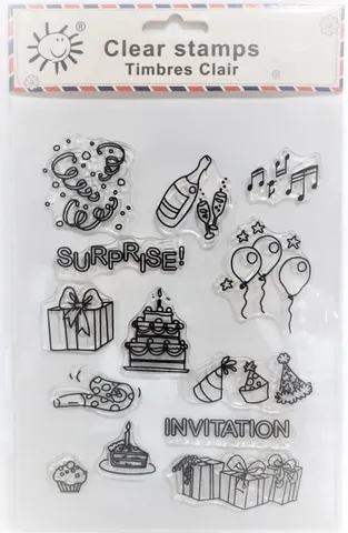 Clear Stamps Imported - Surprise - 6.5" * 8.0"