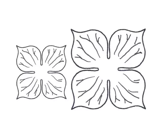 Brand Zero Die - 2pcs Flower Petal  Metal Cutting Die 5.0 * 5.0 cm