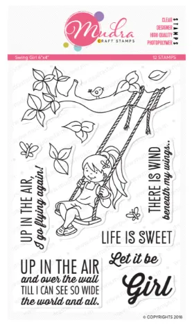 Swing Girl Stamp - Mudra Stamp