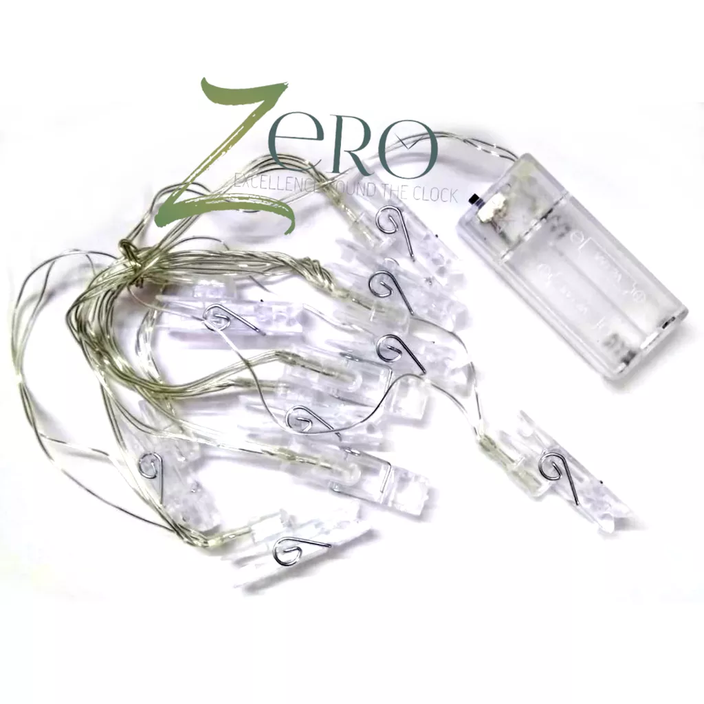 Brand Zero - Hanging Clips Fairy Lights LED With 2 AA Battery Holder