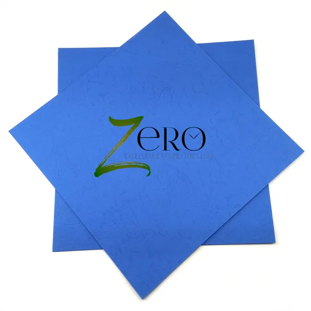 Brand Zero 250 Gsm Card Stock - 12 By 12 Inches Pack of 10 - Azure Blue Colour Textured