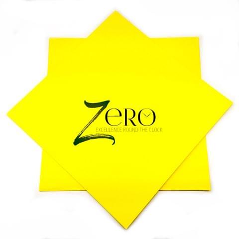 Brand Zero 250 Gsm Card Stock - 12 By 12 Inches Pack of 10 - Lemon Yellow Colour