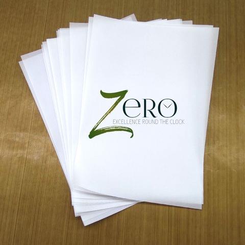 Brand Zero 180 Gsm White Vellum Sheets - A4 Size Pack of 10 Pcs