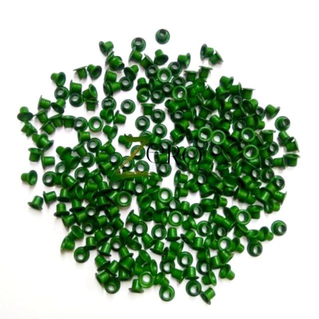 Brand Zero Emerald Colour Eyelits Standard Size - Pack of 100 pcs