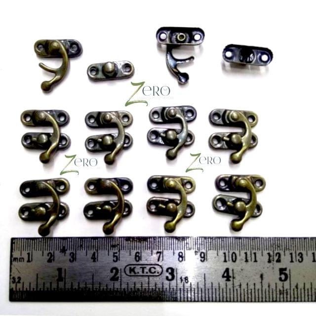 Brand Zero Combo of 10 Pcs Antique C Locks Small Size