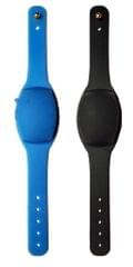 SaniFlex Hand Band Adjustable Sanitizer, Refillable Wristband for All Age Group (Dispenser) Pack of 2 (Black & Blue color)