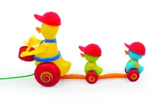 Giggles - Duck Parade , 2 in Pull Along Toy , Drum,Linking,Encourages Walking , 12 Months & Above , Infant and Preschool Toys