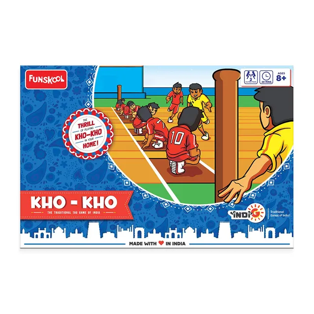Fusnkool Games Kho-Kho | The Traditional tag Games of India | Classic Strategy Board Game | Kids and Family | 2 + Players | 8 & Above
