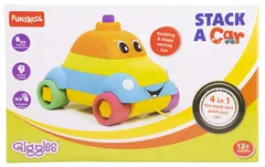 Stack A Car, 4 in 1 Pull along toy, Walking, Shape sorting,Pretend Play, 18 months & above, Infant and Preschool Toys