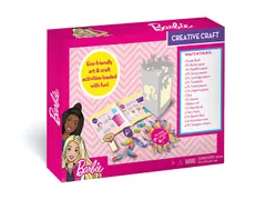 Barbie Creative Craft - Multiple Activity DIY Craft Kit for Kids Age 7 Years & Above - Fun with multiple craft & DIY activities - Ideas & Tools to make many items - designer beads & jewellry, artistic photo frame, lovely lantern and much more. Booklet to guide & Stationery Items needed are included.