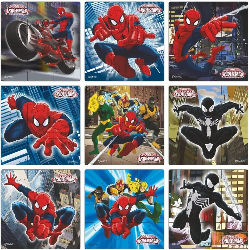 Marvel Spierman Jigsaw Puzzle, Pack of 9, Total 81 Pieces